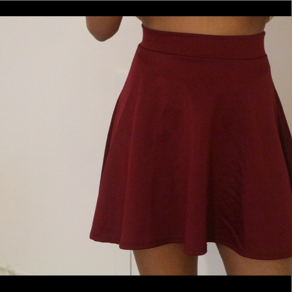 Burgundy Skirt